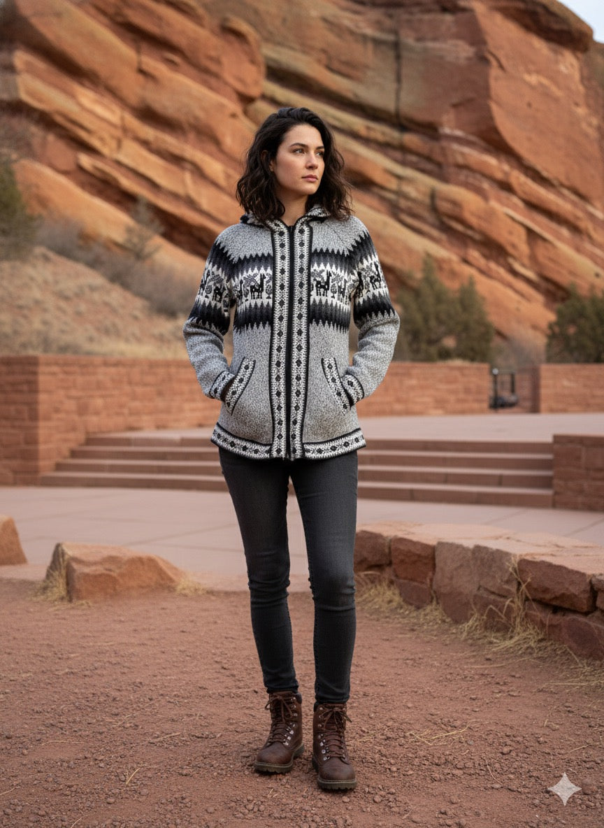 Alpaca Sweater Full-Zip