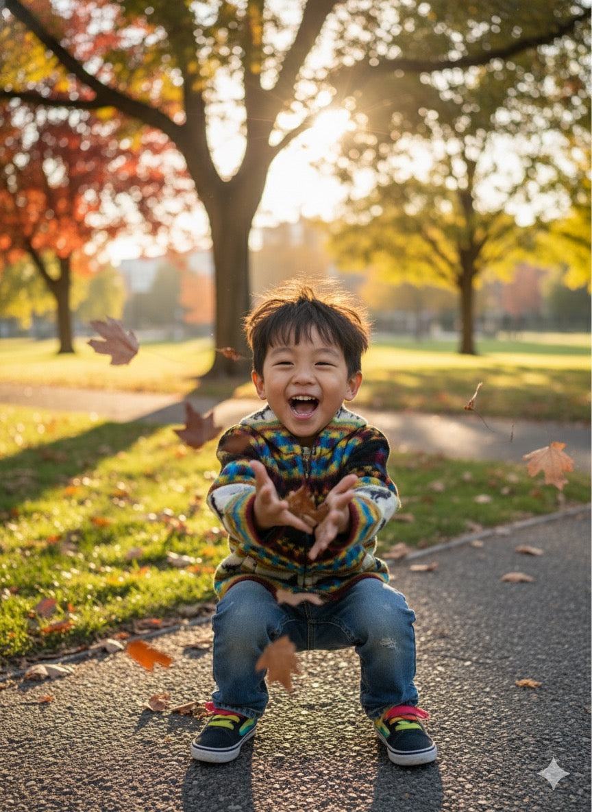 Handmade Kids' Wool-Blend Sweater