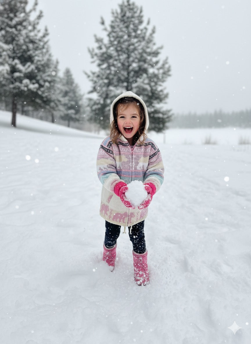 Handmade Kids' Wool-Blend Sweater