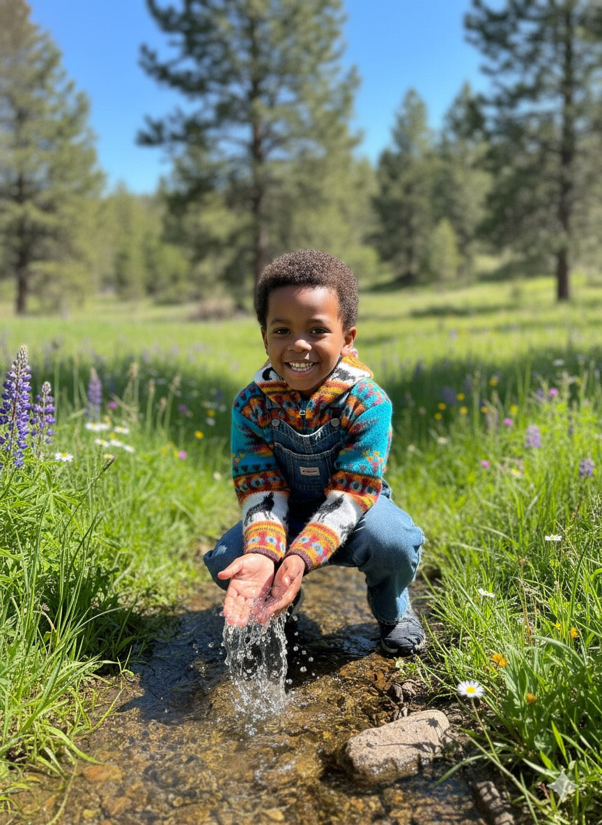 Handmade Kids' Wool-Blend Sweater