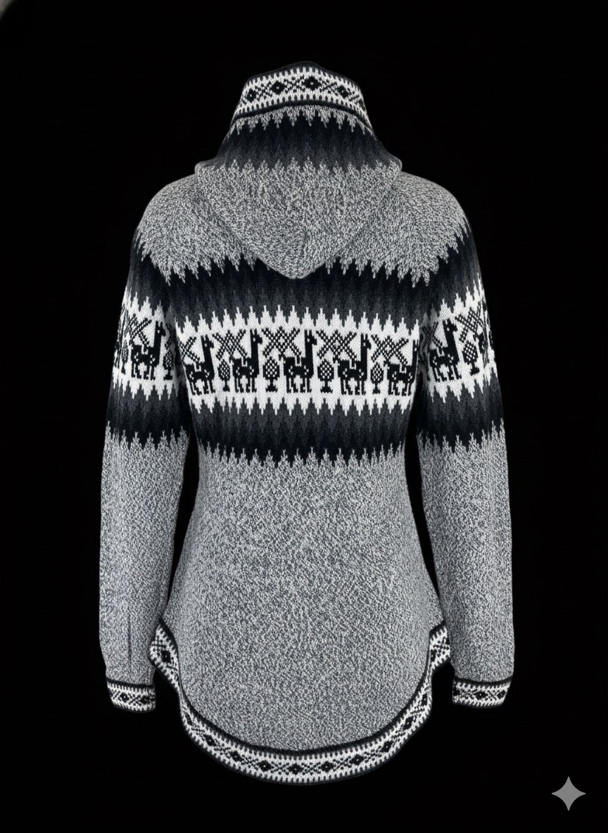 Alpaca Sweater Full-Zip – Daky Native Treasure