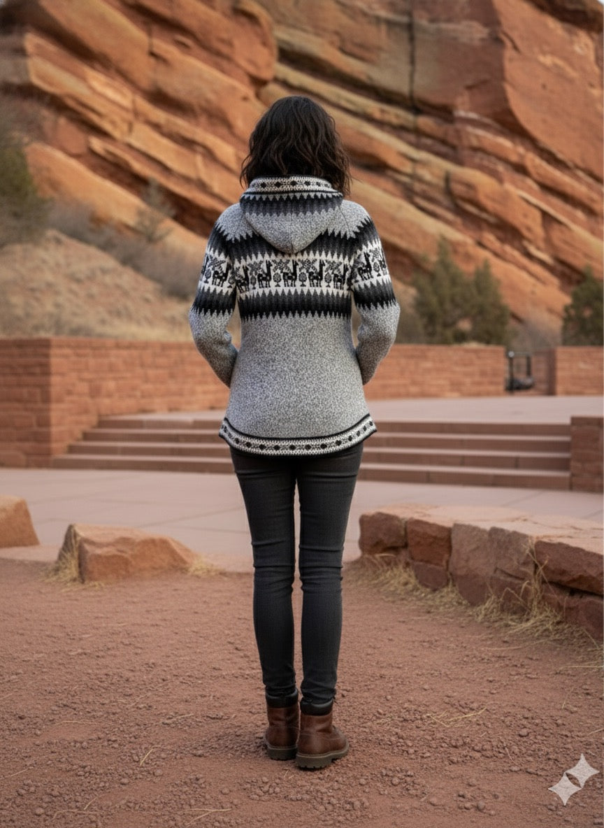 Alpaca Sweater Full-Zip – Daky Native Treasure