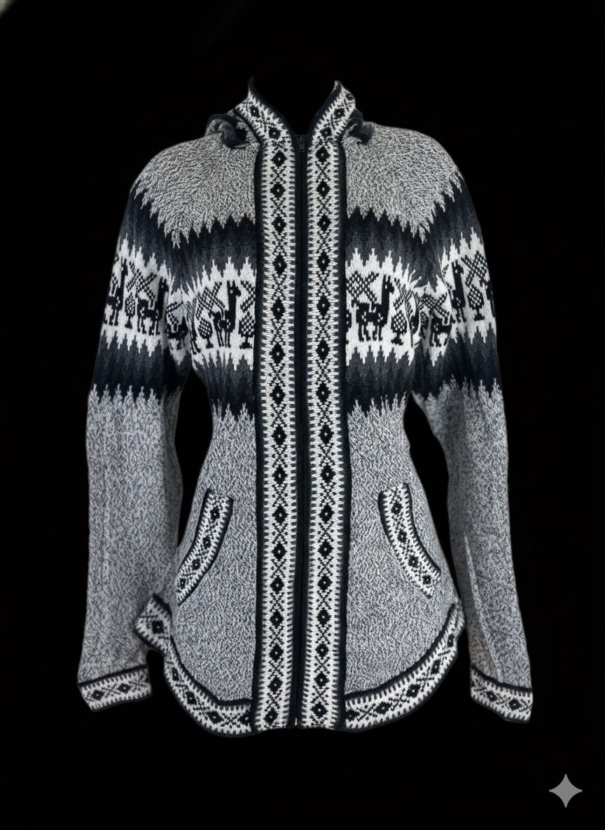 Alpaca Sweater Full-Zip – Daky Native Treasure